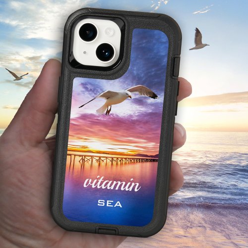 Vitamin C sea seagull funny coastal phone case