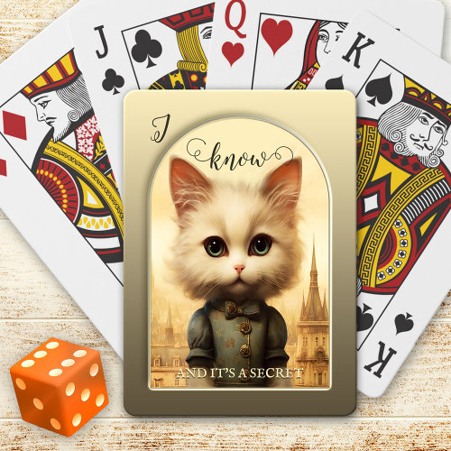 Steampunk Cat Dark Humor Funny Playing Cards Deck