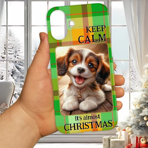 Keep calm Christmas funny photo phone case