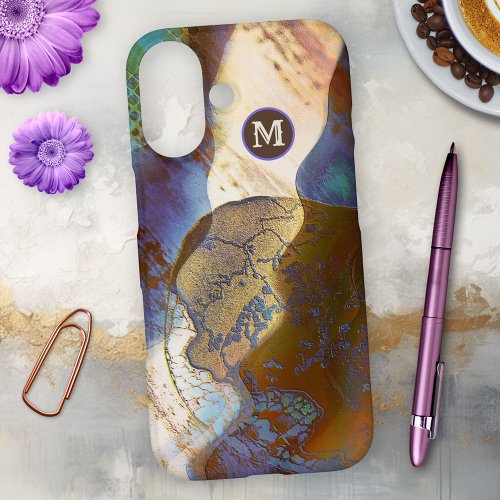 Modern abstract fine art painted phone case