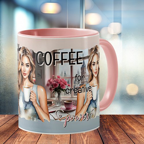 Empowering women creative artistic coffee mug