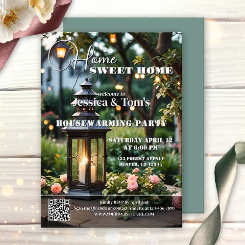 Magazine cover housewarming party invitation