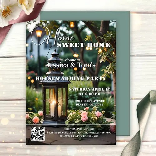Magazine cover housewarming party invitation