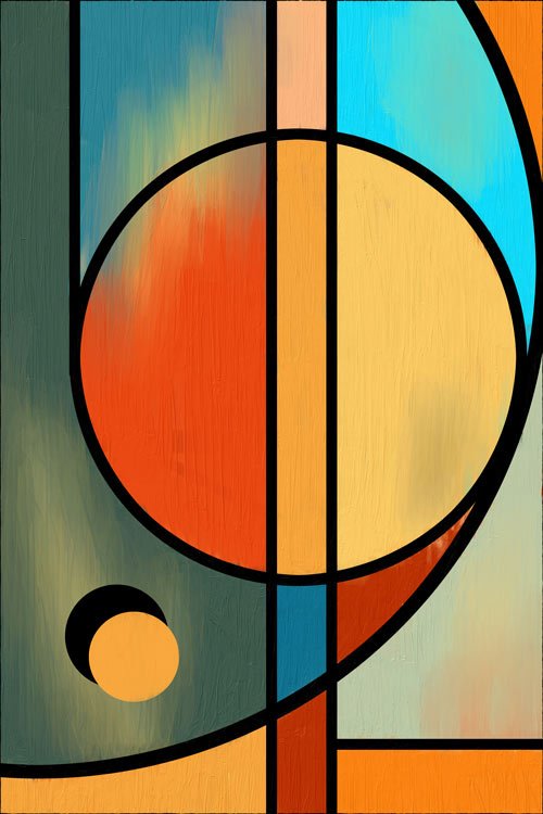 Kandinsky inspired abstract art