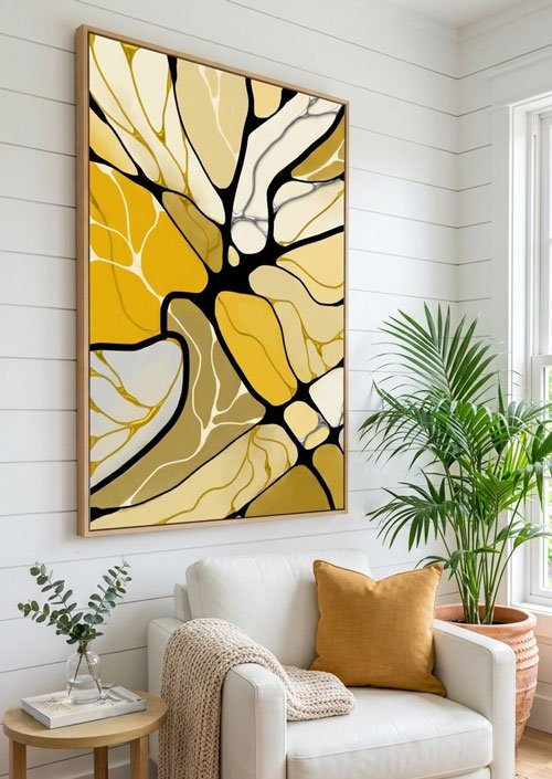 Neurographic abstract art painting by Anne Vis
