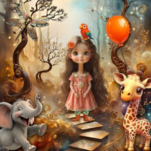 The Dragon Girl - art by Anne Vis